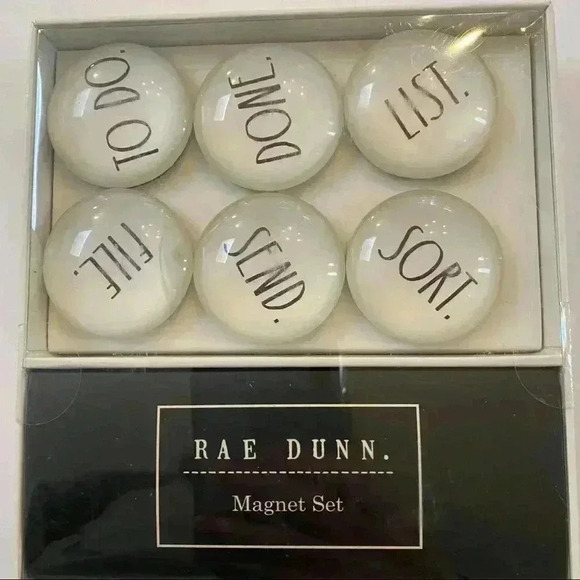 Rae Dunn magnet set & “Contain” Dish - Picture 3 of 5
